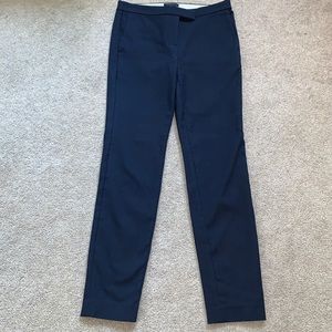 J. CREW Size 2 RYDER Navy Blue Slacks EUC